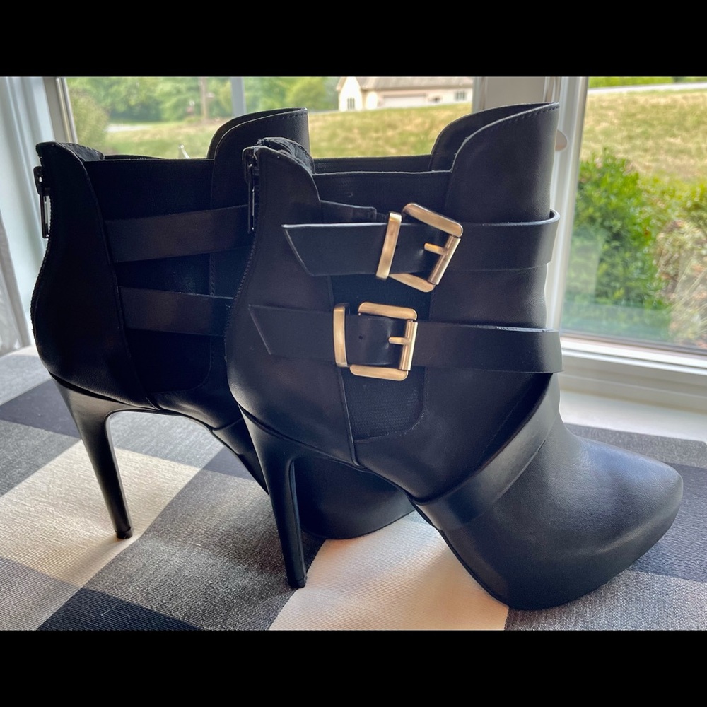 Platform Black Booties - Picture 3 of 5
